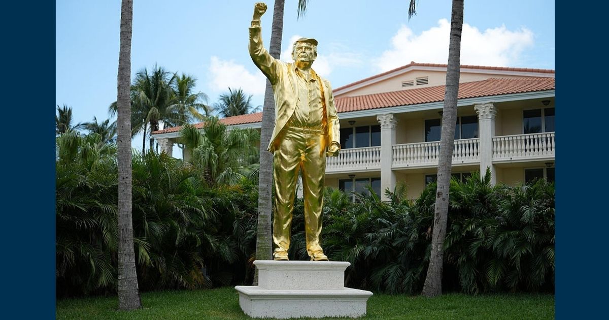 Gebed by Trump-standbeeld ontketen afgodery-debat