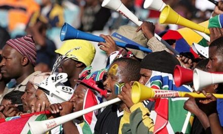 Vuvuzela’s verban by Wêreldbeker-sokkerstadions