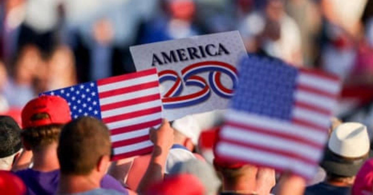 Amerika vier 250ste herdenking van Onafhanklikheidsverklaring