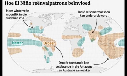 Super-El Niño kan sterkste in meer as 70 jaar wees