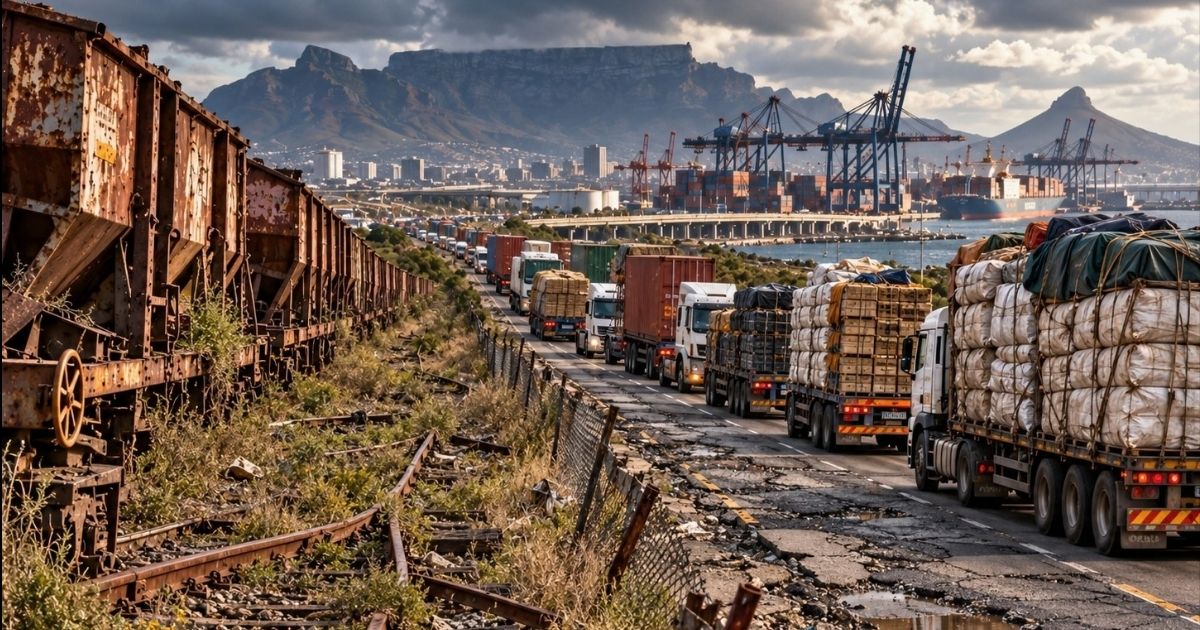 Ons het spoorlyne gebou- toe besluit ons vragmotors moet die land dra