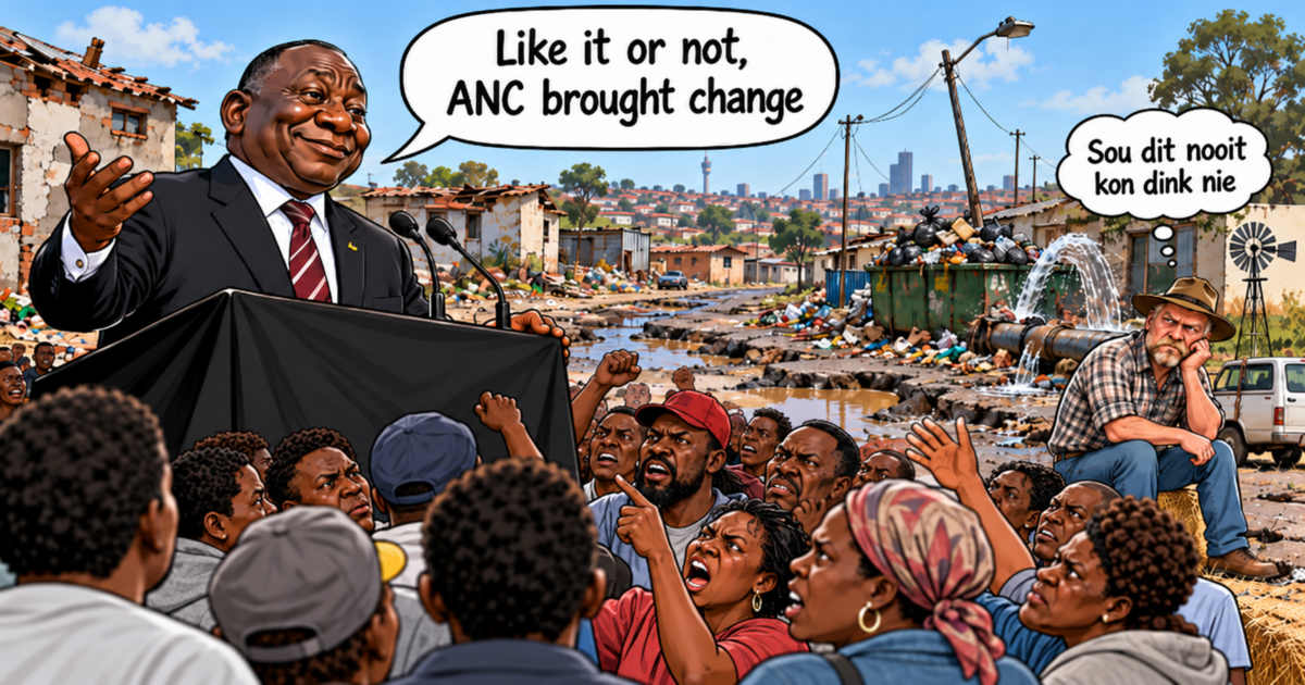 Ramaphosa: ‘Like it or not, ANC brought change’