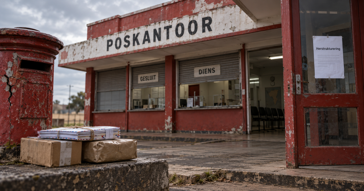 Die Poskantoor is gered. Nou kort die reddingsplan self redding.