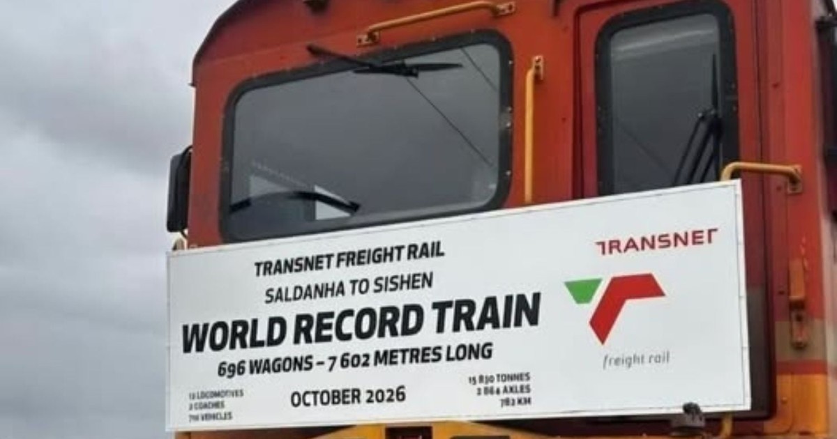 Transnet se 696-wa-trein wil nuwe wêreldrekord opstel